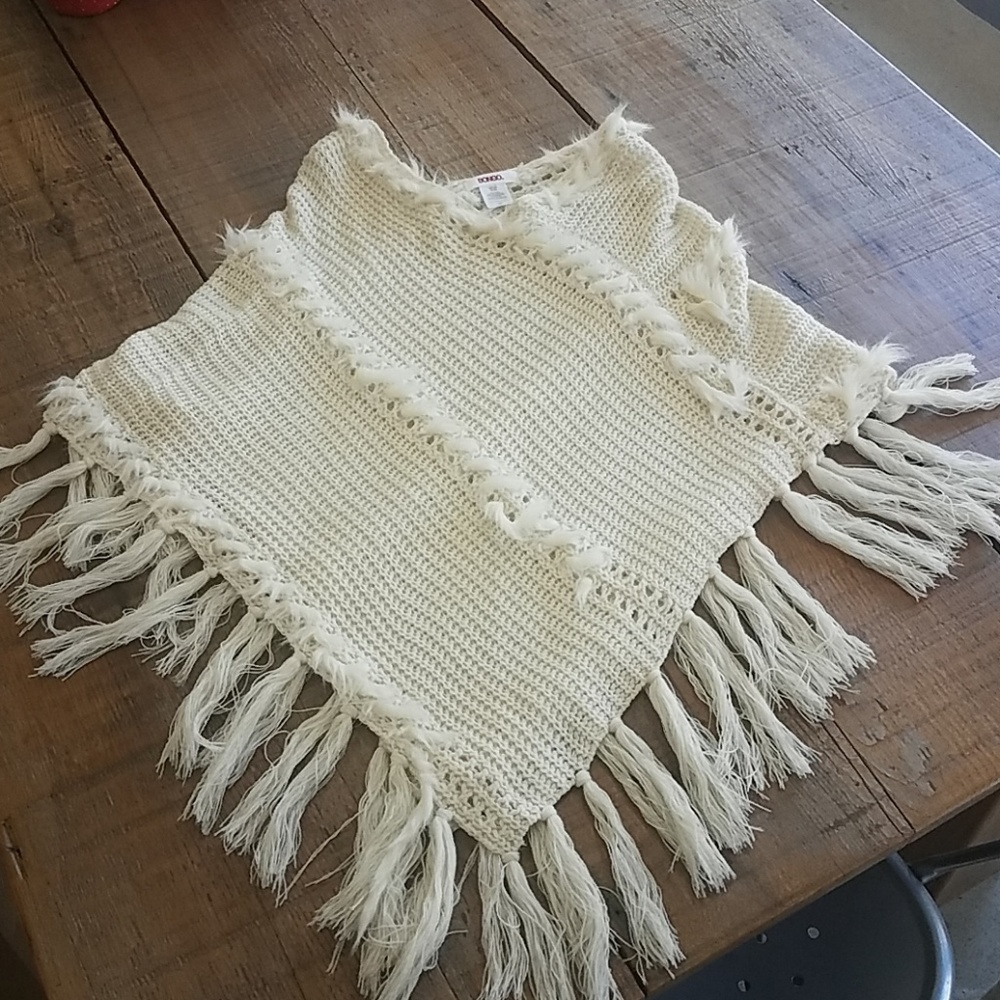 Knitted poncho